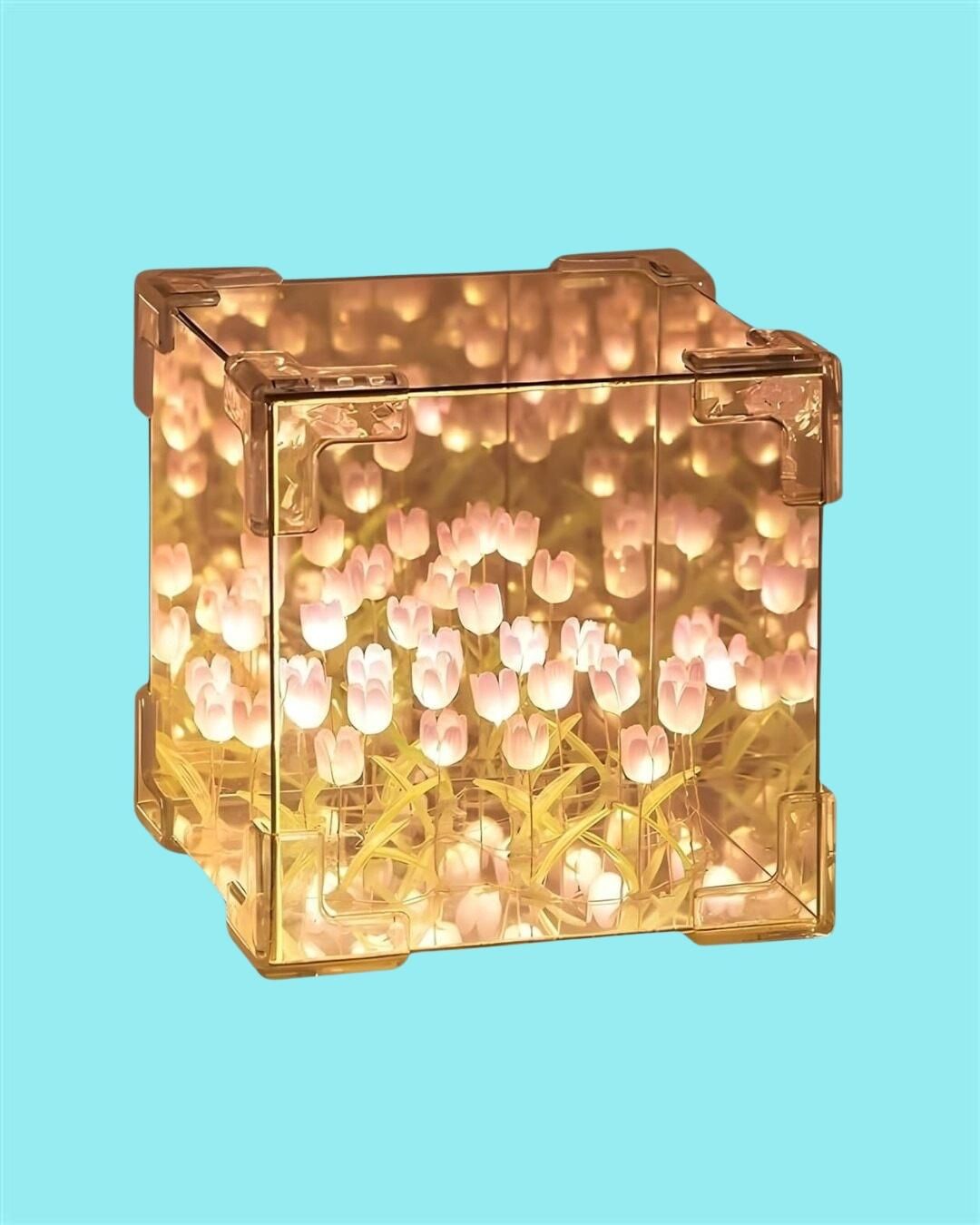 Tulip Mirror Cube Lamp