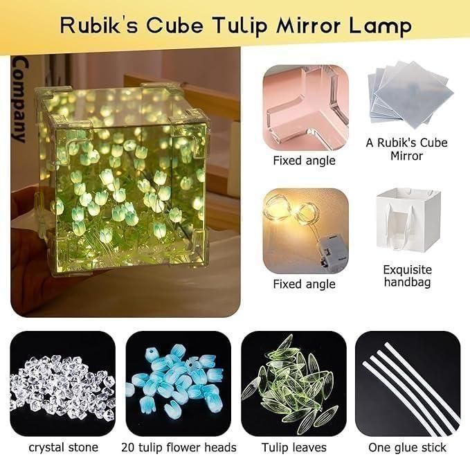 Tulip Mirror Cube Lamp