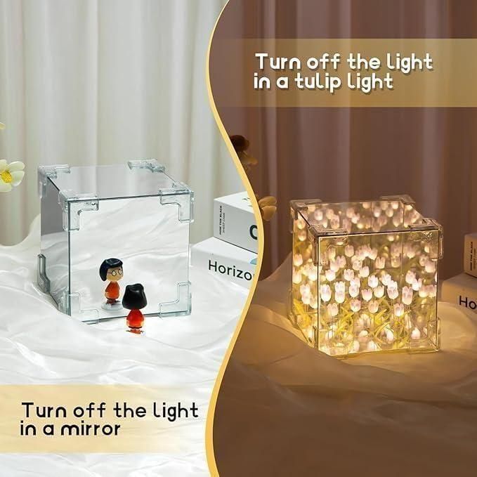 Tulip Mirror Cube Lamp